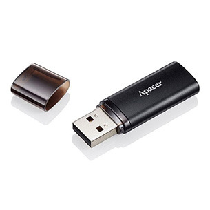 1c406611fad9592fee77bf7a3feadd61 APACER 64GB AH350 USB 3.2 flash crni AP64GAH350B-1